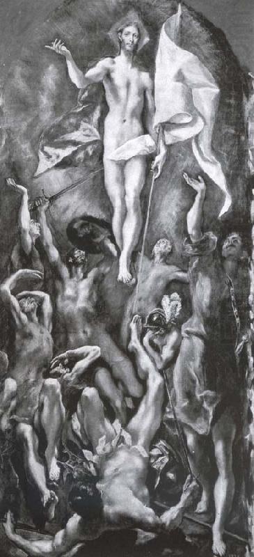 The resurrection, El Greco